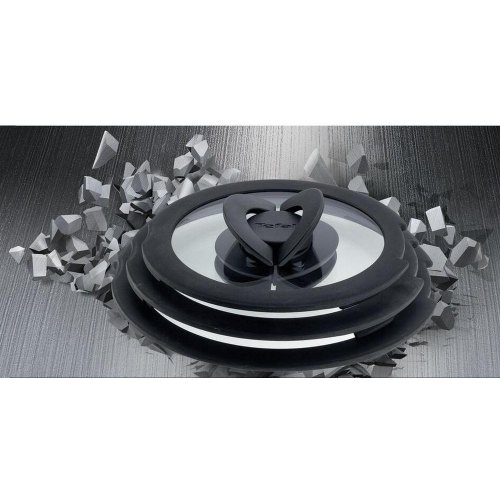 Кришка Tefal Ingenio, 26см, скло/силікон, прозоро-чорна (L9846653)