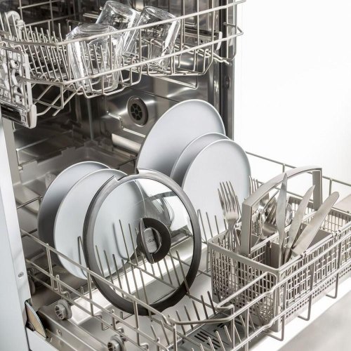 Кришка Tefal Ingenio, 26см, скло/силікон, прозоро-чорна (L9846653)