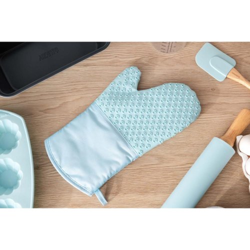 Прихватка-рукавиця Ardesto Tasty Baking, силікон/бавовна, блакитна (AR2327T)