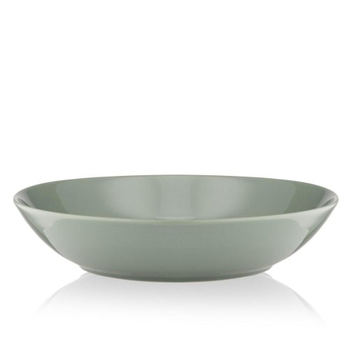 Тарілка супова Ardesto Capri, 630мл, 20см, порцеляна, зелена (AR0520CG)