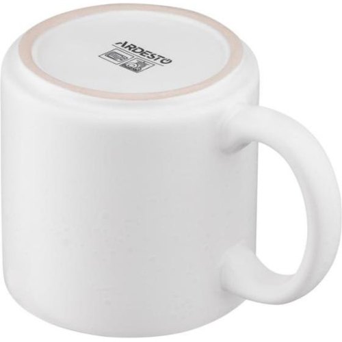 Чашка Ardesto Trento, 400мл, кераміка, біла (AR2940TW)