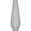 Ваза Ardesto Molize, порцеляна, сіра (AR3810G)