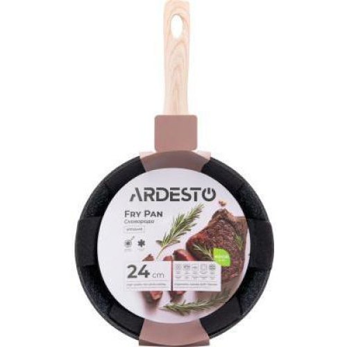 Сковорода глибока Ardesto Midori, 24см, алюміній, чорна (AR1924MI)