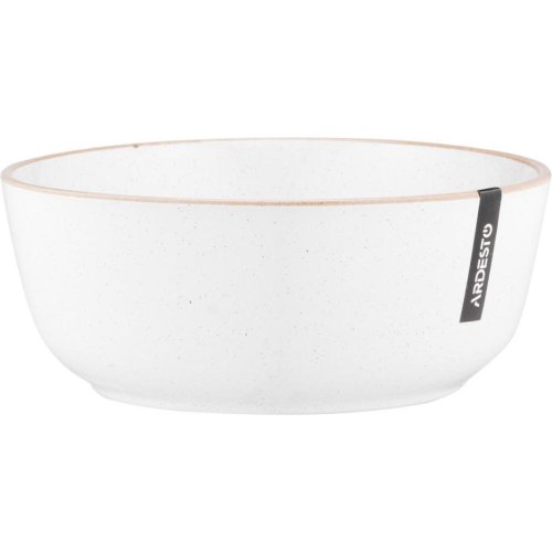 Салатник Ardesto Apulia, 720мл, 16.2см, кераміка, білий (AR2916AW)