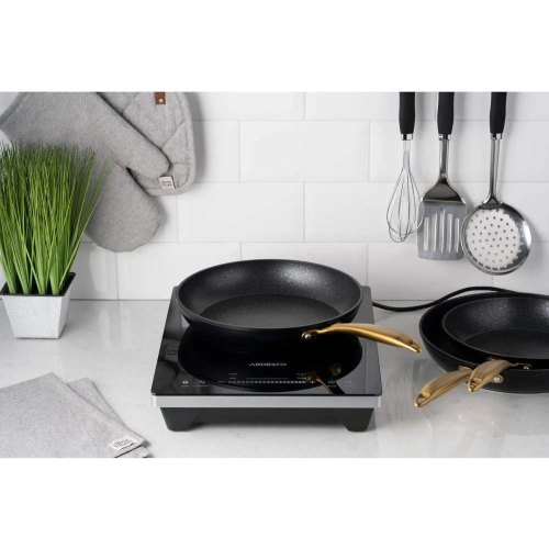 Сковорода Ardesto Black Mars Sparkle, 28см, алюміній, чорна (AR1928BM)