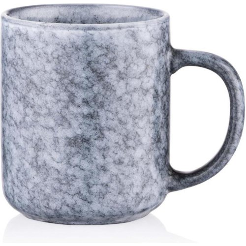 Чашка Ardesto Loreto, 390мл, порцеляна, сіра (AR1039LG)