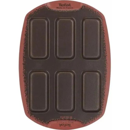 Деко Tefal PerfectBake, 6 прямокутних форм, алюміній, коричневе (J5734402)