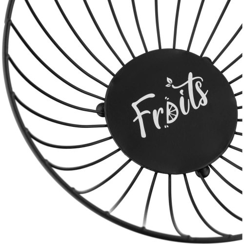 Кошик для фруктів Ardesto Midori, метал, чорний (AR0903B)