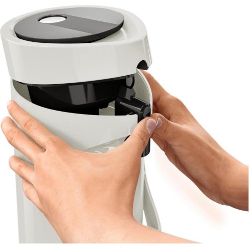 Термос Tefal Ponza Pump, 1.9л, пластик/скло, білий (K3140214)