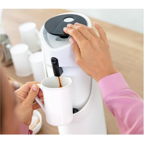 Термос Tefal Ponza Pump, 1.9л, пластик/скло, білий (K3140214)