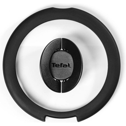 Кришка Tefal Ingenio, 22см, скло/силікон, прозоро-чорна (L9846453)