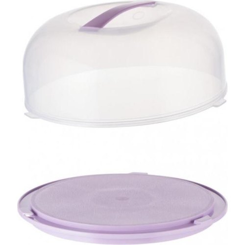 Тортівниця Ardesto Tasty baking, з кришкою, пластик, ліловий (AR2328LP)