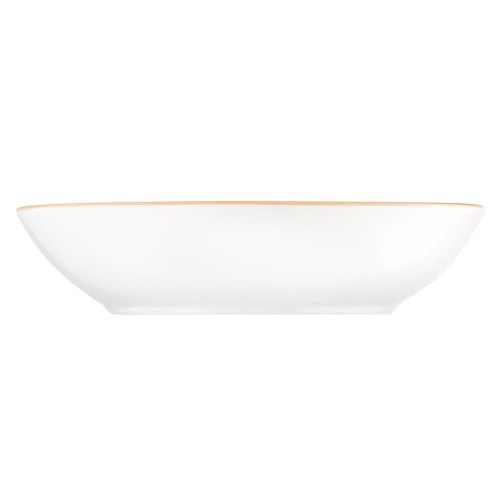 Тарілка супова Ardesto Siena, 790мл, 20см, порцеляна, біло-жовта (AR2920SBG)