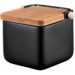 Цукорниця Ardesto Midori, 840мл, кераміка/бамбук, чорна (AR0907B)