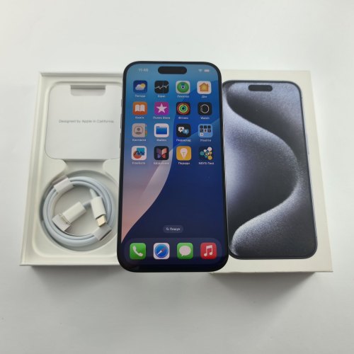Смартфон Смартфон Apple iPhone 15 Pro 256GB Blue Titanium, A3102 USED **
