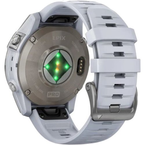 Смартгодинник Garmin Epix Pro Gen 2 Sapphire 47mm Titanium w. Whitestone Band (010-02803-20/21)