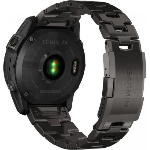 Смартгодинник Garmin Fenix 7X Sapphire Solar C. Grey DLC Titanium w. Carbon Grey DLC Vented T. Band (010-02541-27)