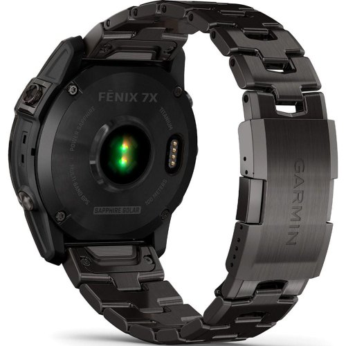 Смартгодинник Garmin Fenix 7X Sapphire Solar C. Grey DLC Titanium w. Carbon Grey DLC Vented T. Band (010-02541-27)
