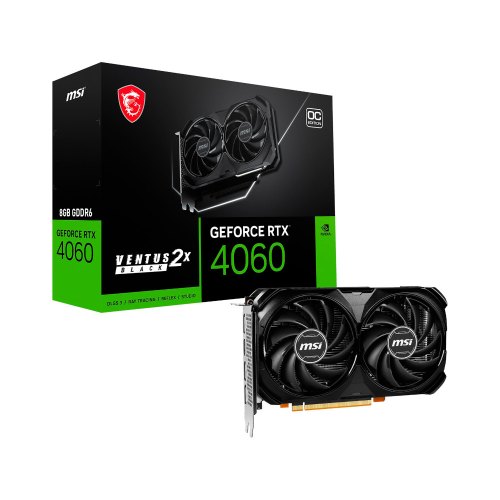 Відеокарта MSI GeForce RTX 4060 VENTUS 2X BLACK 8G OC (912-V516-092)