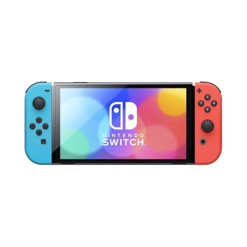 Ігрова приставка портативна Nintendo Switch OLED with Neon Blue and Neon Red Joy-Con (045496453442) **