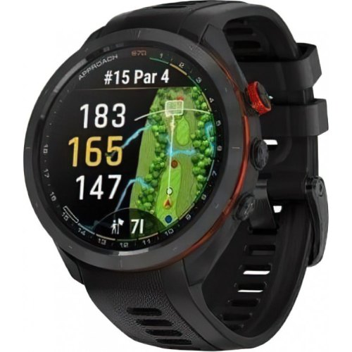 Смартгодинник Garmin Approach S70 47mm B. Ceramic Bezel w. Black S. Band (010-02746-02/12)