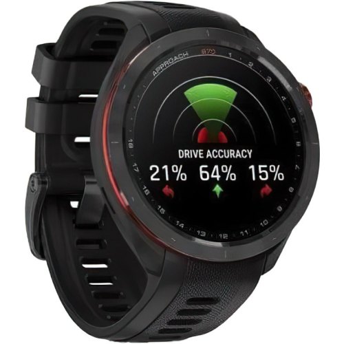Смартгодинник Garmin Approach S70 47mm B. Ceramic Bezel w. Black S. Band (010-02746-02/12)