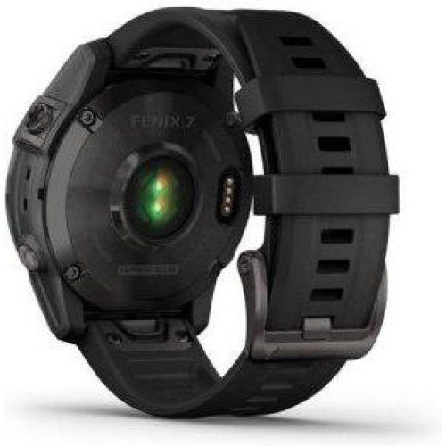 Смартгодинник Garmin Fenix 7 Sapphire Solar Black DLC Titanium with Black Band (010-02540-34/35)