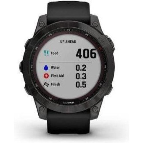 Смартгодинник Garmin Fenix 7 Sapphire Solar Black DLC Titanium with Black Band (010-02540-34/35)