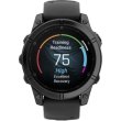 Смартгодинник Garmin Fenix E 47mm AMOLED Slate Gray Steel with Black Silicone Band (010-03025-03/01)