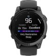 Смартгодинник Garmin Fenix E 47mm AMOLED Slate Gray Steel with Black Silicone Band (010-03025-03/01)