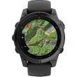 Смартгодинник Garmin Fenix E 47mm AMOLED Slate Gray Steel with Black Silicone Band (010-03025-03/01)