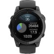Смартгодинник Garmin Fenix E 47mm AMOLED Slate Gray Steel with Black Silicone Band (010-03025-03/01)