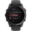 Смартгодинник Garmin Fenix E 47mm AMOLED Slate Gray Steel with Black Silicone Band (010-03025-03/01)