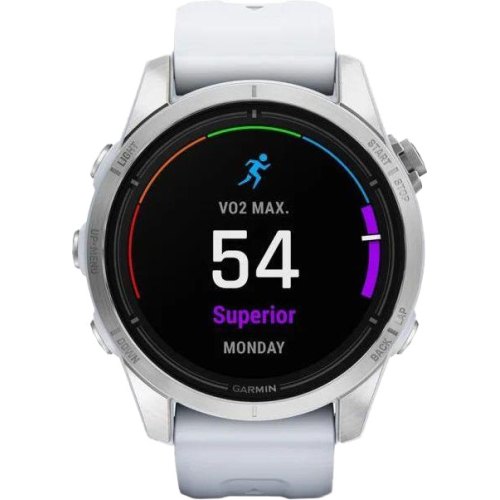Смартгодинник Garmin Epix Pro Gen 2 42mm Silver w. Whitestone Band (010-02802-00/01)