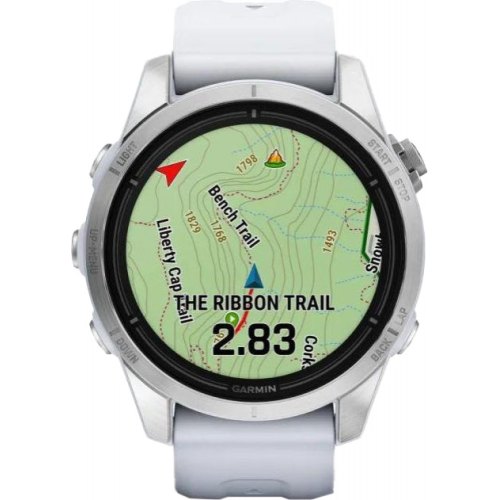 Смартгодинник Garmin Epix Pro Gen 2 42mm Silver w. Whitestone Band (010-02802-00/01)