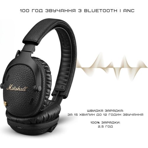 Навушники бездротові Marshall Monitor III A.N.C Black (1006861)