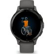 Смартгодинник Garmin Venu 3S Slate S. Steel Bezel w. Pebble Gray Case and S. Band (010-02785-00)