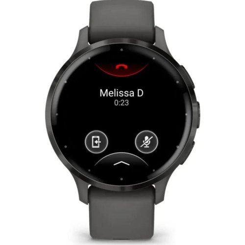 Смартгодинник Garmin Venu 3S Slate S. Steel Bezel w. Pebble Gray Case and S. Band (010-02785-00)