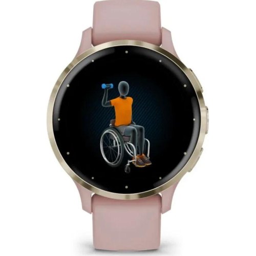 Смартгодинник Garmin Venu 3S Soft Gold S. Steel Bezel w. Dust Rose Case and S. Band (010-02785-03)