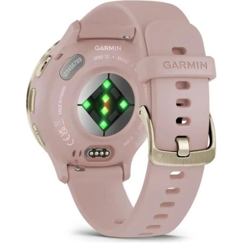 Смартгодинник Garmin Venu 3S Soft Gold S. Steel Bezel w. Dust Rose Case and S. Band (010-02785-03)
