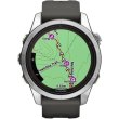 Смартгодинник Garmin Fenix 7S Pro Solar Silver w. Graphite Band (010-02776-00/01)