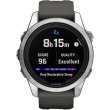 Смартгодинник Garmin Fenix 7S Pro Solar Silver w. Graphite Band (010-02776-00/01)