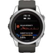 Смартгодинник Garmin Fenix 7S Pro Solar Silver w. Graphite Band (010-02776-00/01)