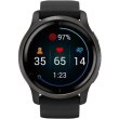 Смартгодинник Garmin Venu 2 Slate Stainless Steel Bezel with Black Case and Silicone Band (010-02430-11/01)