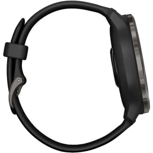Смартгодинник Garmin Venu 2 Slate Stainless Steel Bezel with Black Case and Silicone Band (010-02430-11/01)