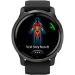 Смартгодинник Garmin Venu 2 Slate Stainless Steel Bezel with Black Case and Silicone Band (010-02430-11/01)