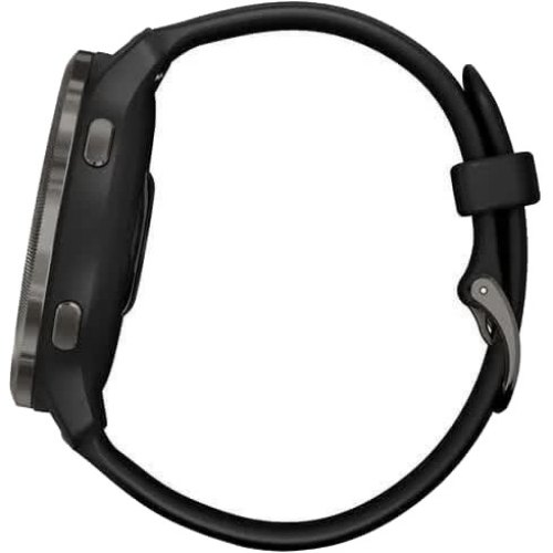 Смартгодинник Garmin Venu 2 Slate Stainless Steel Bezel with Black Case and Silicone Band (010-02430-11/01)