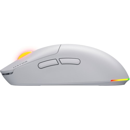Миша ігрова, бездротова HATOR Quasar 3 wireless, біла (HTM731)