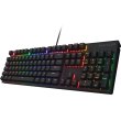 Клавіатура механічна, дротова HATOR Icefall Mecha Rainbow, чорна (HTK104UA)