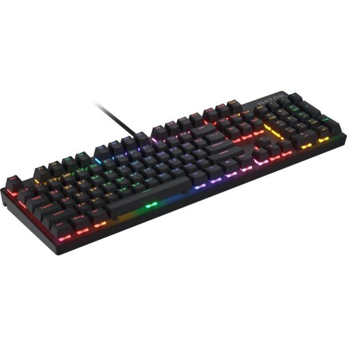 Клавіатура механічна, дротова HATOR Icefall Mecha Rainbow, чорна (HTK104UA)